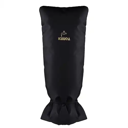 Kuuqa Large Size Outdoor Faucet Cover,Faucet Socks for Freeze Protection,Black